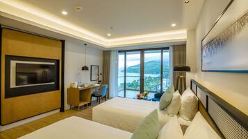 Chambre Deluxe avec lits jumeaux, vue mer