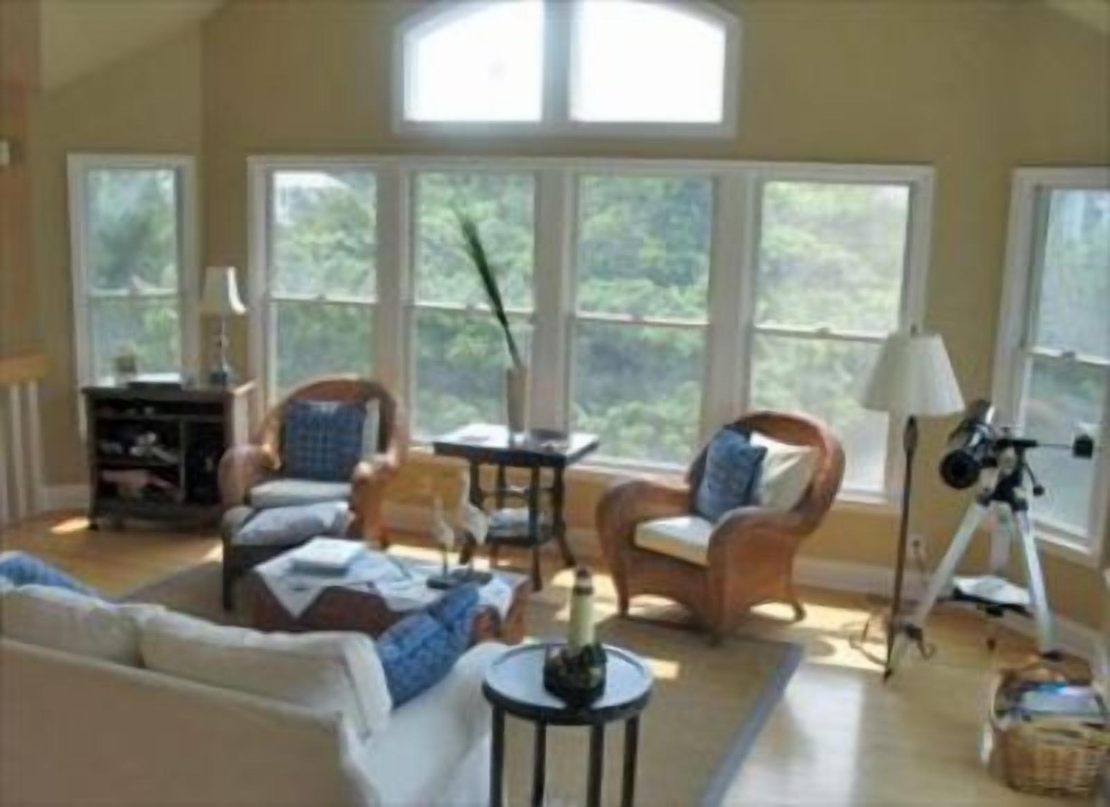 Vacation just steps to the gorgeous sands of Cape May Point beach in a home with two master suites.