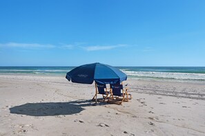Vlak bij het strand