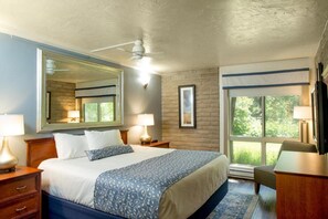 45-inch TV with cable channels, ping pong