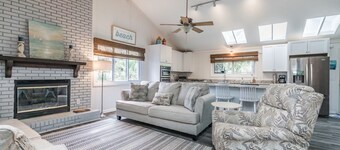 Fripp Island/Multi Family Friendly/ Dog Friendly/Spacious 3rd Row home/6 Seater Golf cart incl/-703 Amberjack