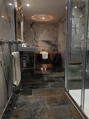 Free toiletries, hair dryer, towels