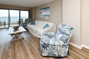 TV - Atalaya Towers Modern 3 Bedroom OCEANFRONT Condo! Atalaya Towers #1105 (Garden City)