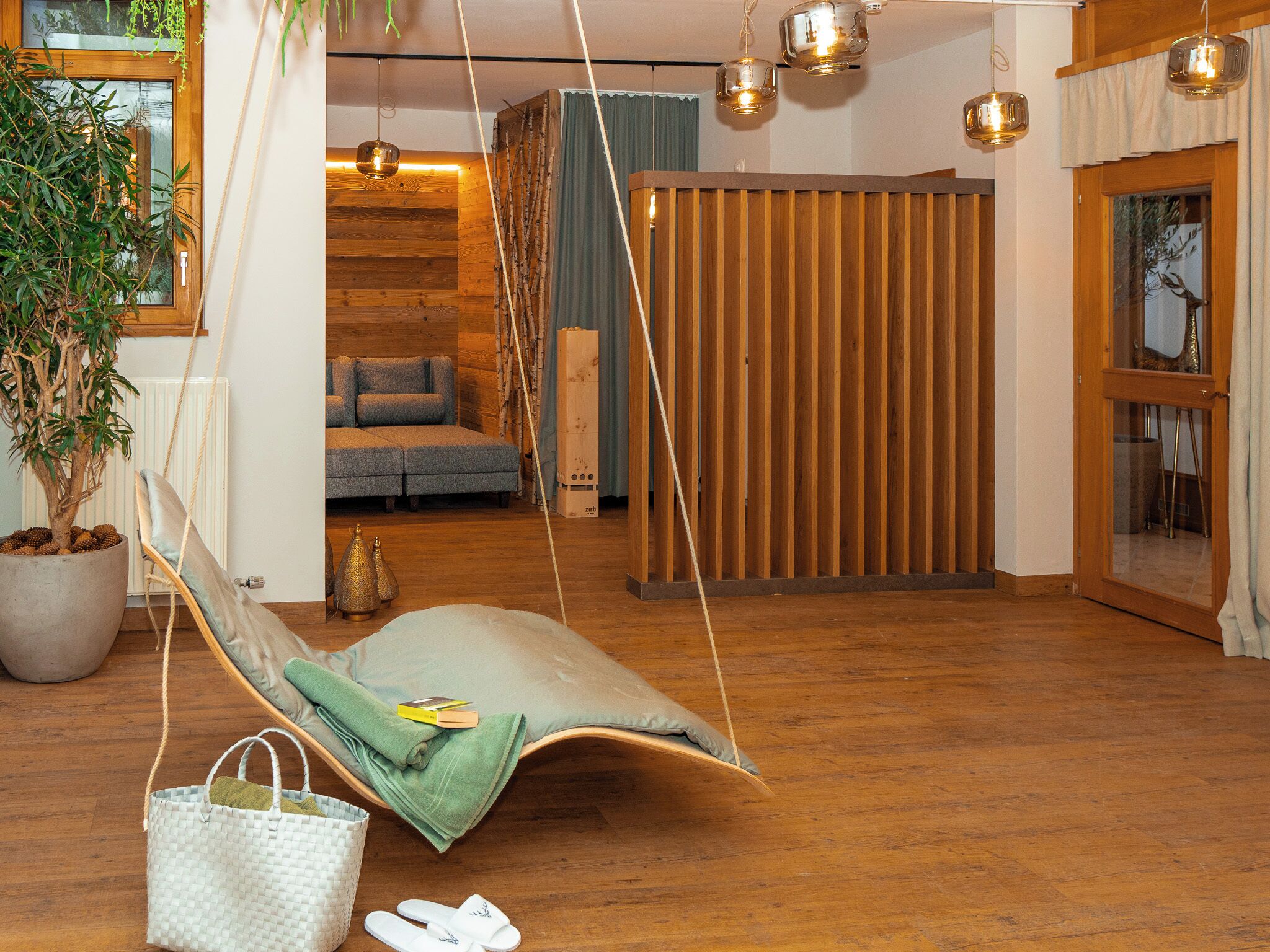 Un sauna, baño turco