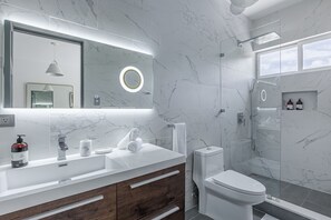 シャワー、ヘアドライヤー、タオル、石鹸