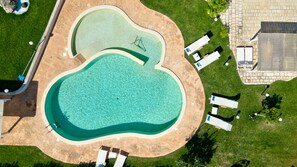 Piscine extérieure, piscine chauffée
