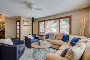 TV connectée, cheminée, espaces bureaux