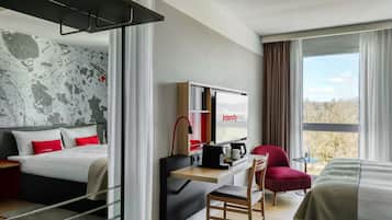 Superior Double Room (Airport View) | Minibar, desk, laptop workspace, soundproofing