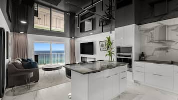 Condo, 1 King Bed with Sofa bed (The Summit 1208 ) | Private kitchen | Oven