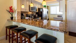 Condo, Multiple Beds, Private Pool, Ocean View | Private kitchen - Carlos Pointe 124, 2 Bedrooms, Gulf Front, Heated Pool, Sleeps 6 (Fort Myers Beach)