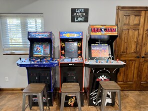 Game room - Private Retreat For You w/HEATED Pool, Private Dock,  Activity gym, 100 acres! (Galena)