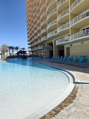 Una piscina riscaldata