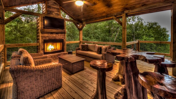 Cabin, 3 phòng ngủ | Phòng khách
