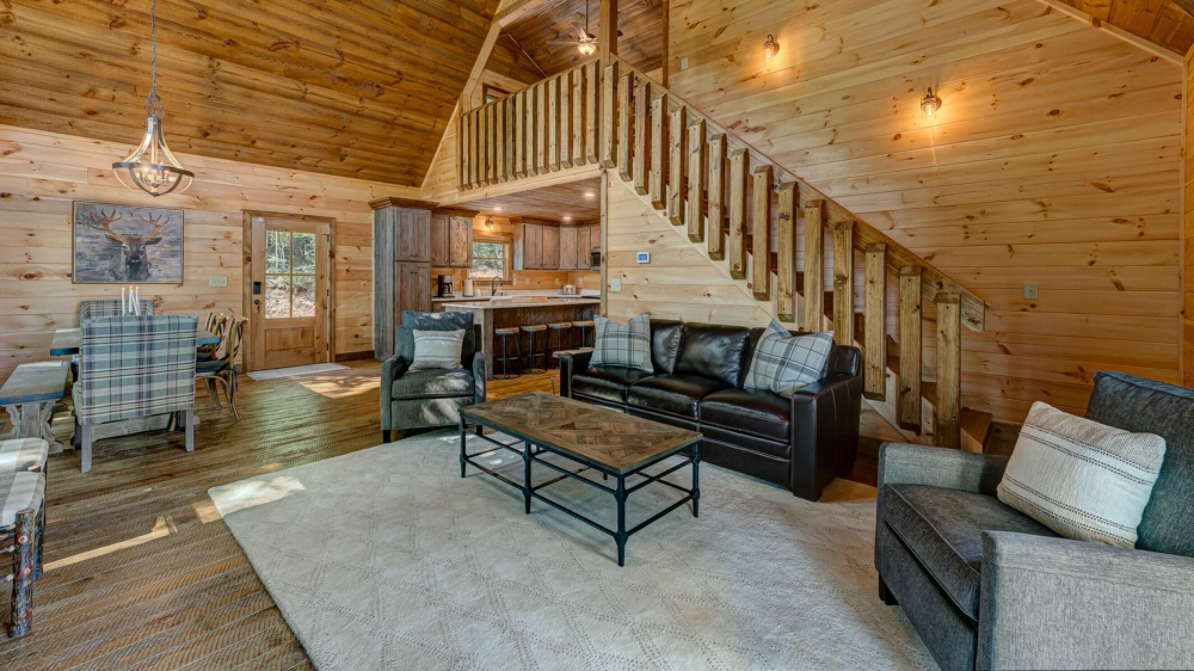 Cabin, 3 Bedrooms | Living room | TV
