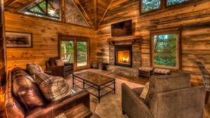 Cabin, 3 phòng ngủ | Phòng khách