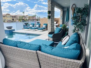 A heated pool