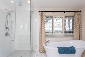 Hair dryer, towels