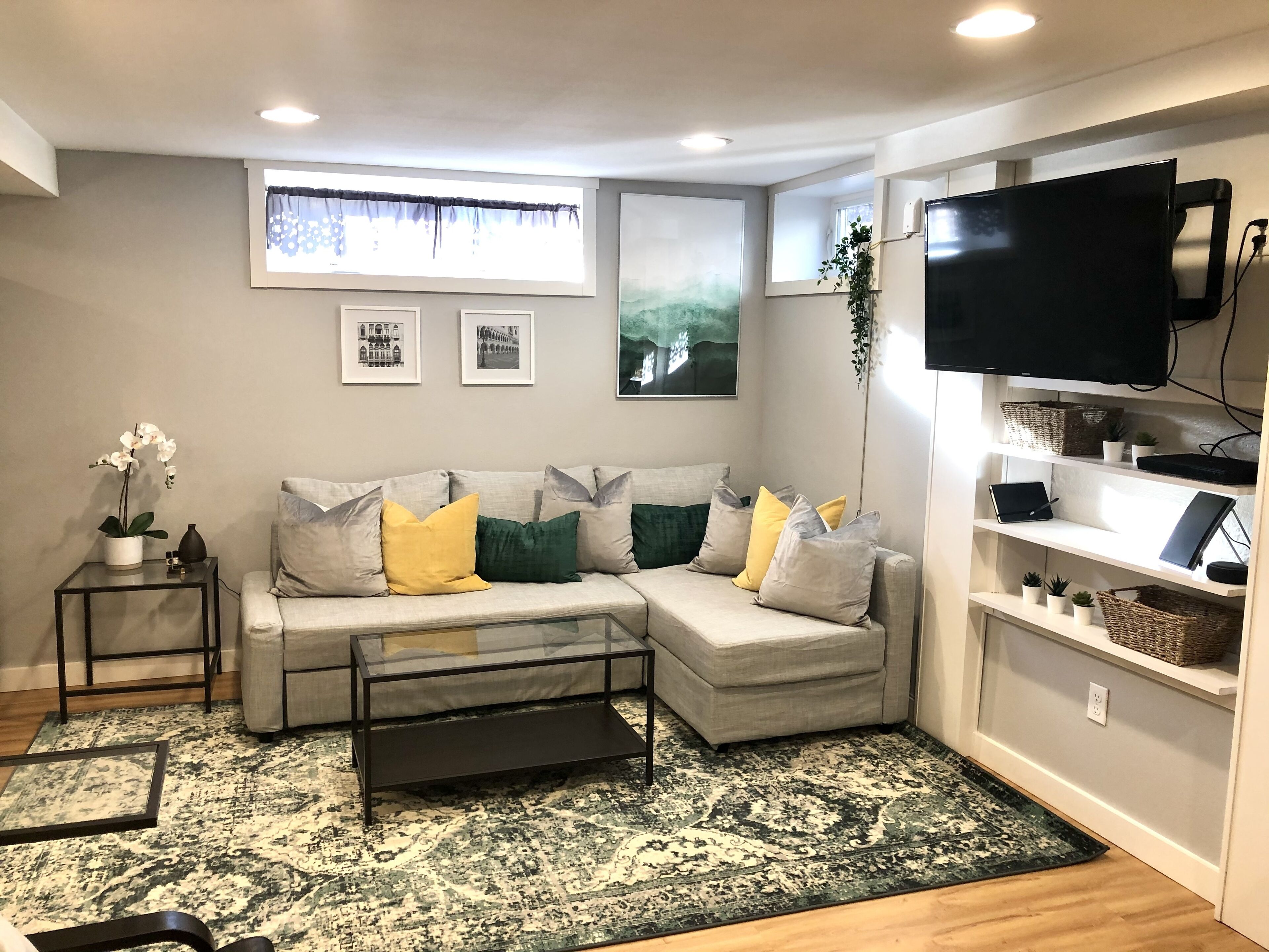 Bright and modern basement apartment in a great neighborhood