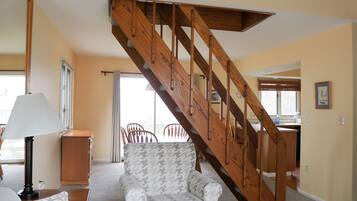 電視、壁爐、DVD 播放機