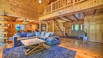 Smart TV, fireplace, video games, DVD player