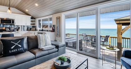 Lake Erie Luxury Retreat Hot Tub + Private Beach + Sunset Views