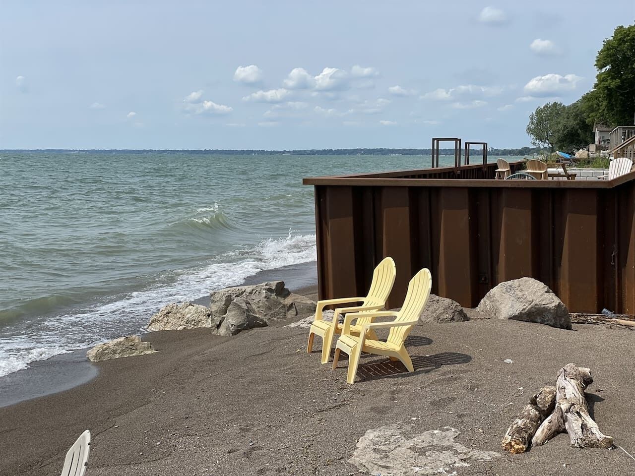 Accommodatie ligt op het strand