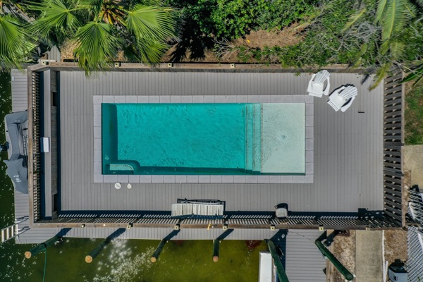 Pool has a walk in entry.
Professionally Managed by
Breathe Easy Rentals