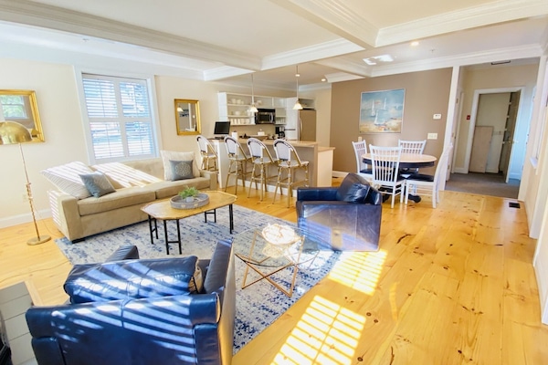 Living room and kitchen