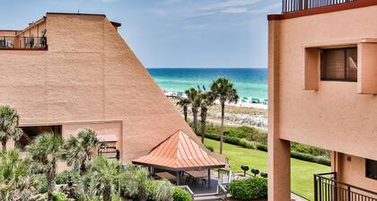 Updated Gulf Front Aegean Condo on Private Beach. Renovated 3BR Gem with a View