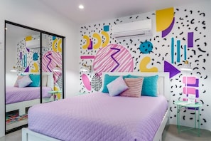 1 slaapkamer, een bureau, een strijkplank/strijkijzer, gratis wifi