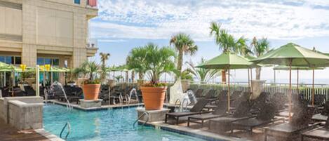 Indoor pool, outdoor pool