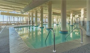 Indoor pool, outdoor pool - Oasis at OBA Penthouse #3205 Beachfront 3BR/4Bath luxury w/ Lazy River & Slide!! (Orange Beach)