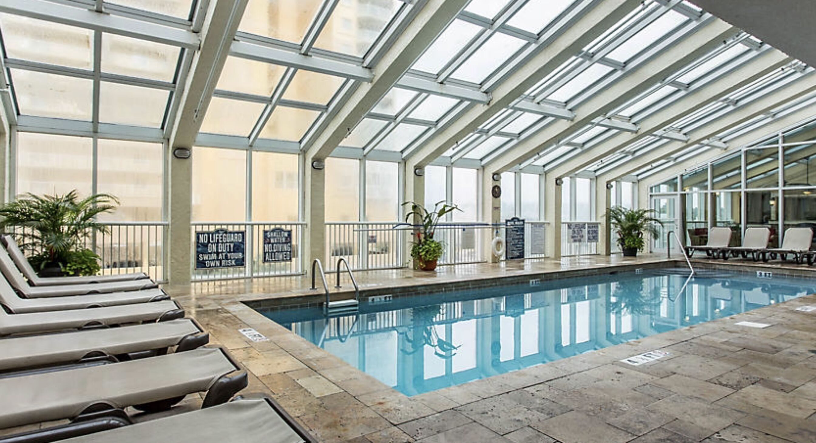 Indoor pool, outdoor pool