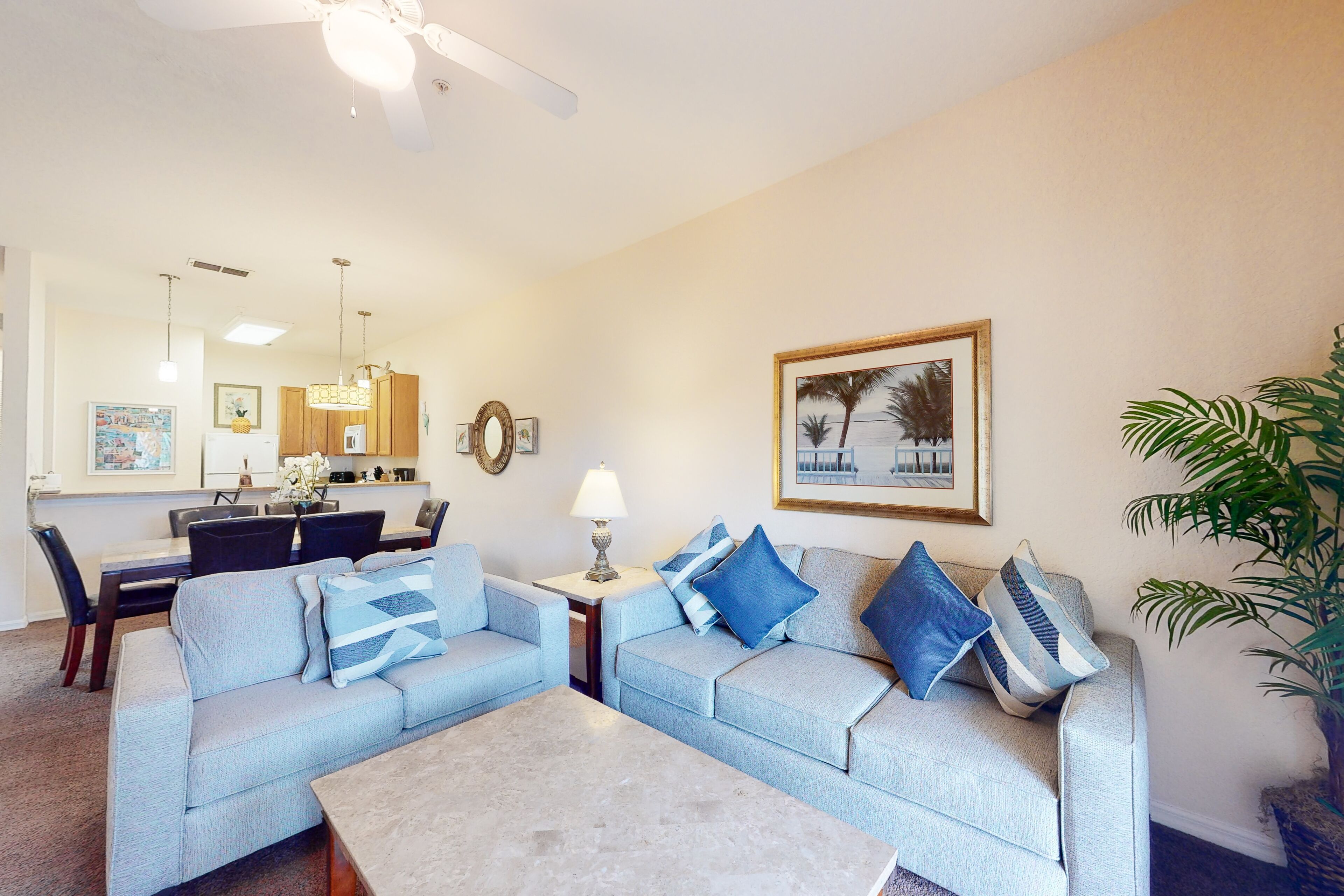 TV, DVD player, table football, ping pong