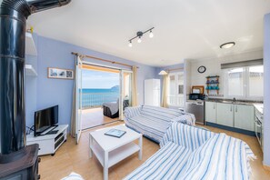 TV, fireplace, DVD player, stereo