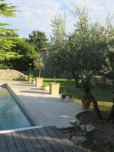 Self-contained apartment with swimming pool