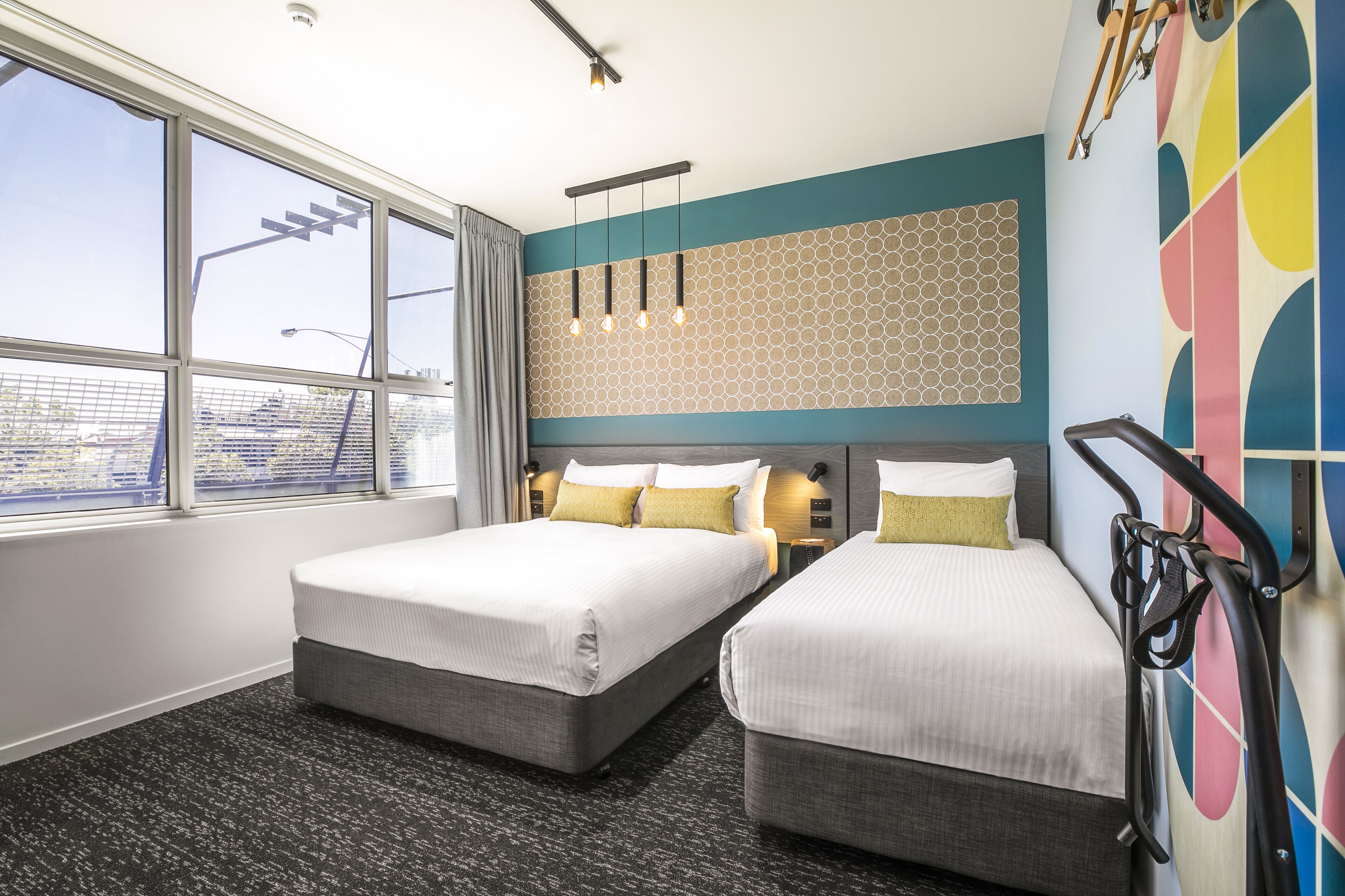 studio queen and single with ensuite | 1 bedroom, iron/ironing board, free wifi, bed sheets