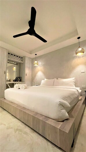 Sábanas de algodón egipcio, ropa de cama de alta calidad y minibar 