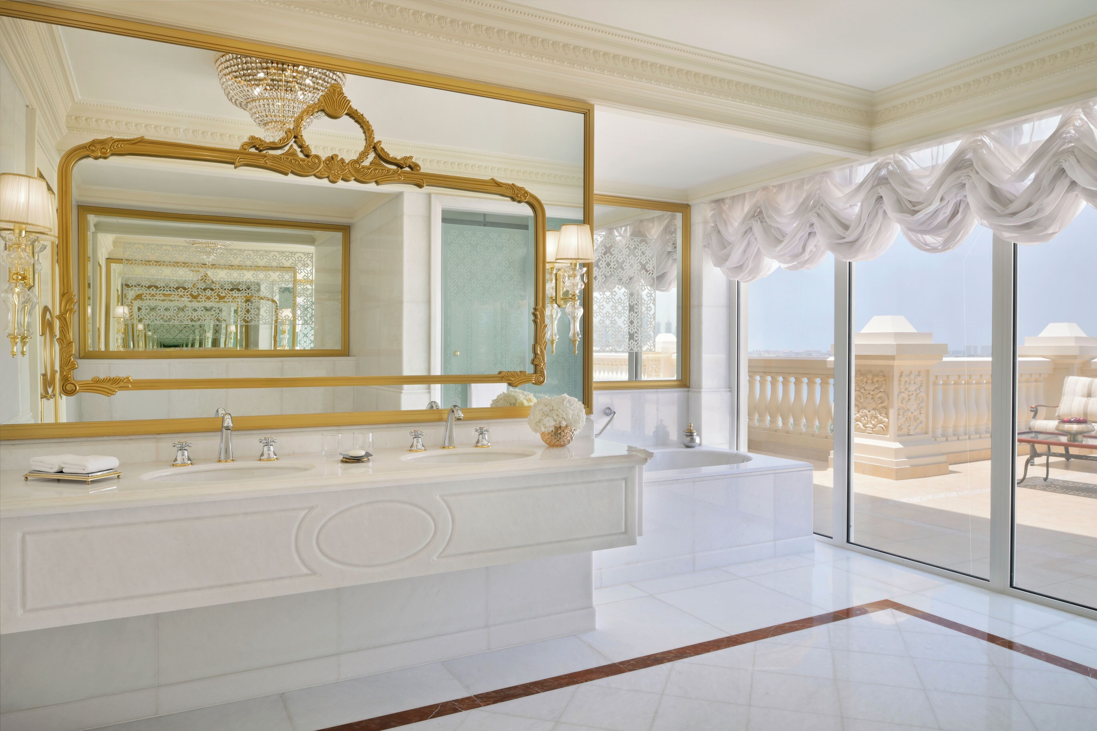 premium club room, terrace, club lounge access | bathroom | separate bathtub and shower, deep-soaking bathtub, rainfall showerhead