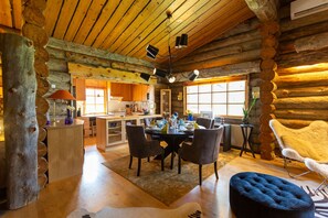 Premium Suite, 2 Bedrooms, Non Smoking, Sauna | Living area - Kuukkeli Log Houses Teerenpesä - Premium Suite A48 (Saariselka)