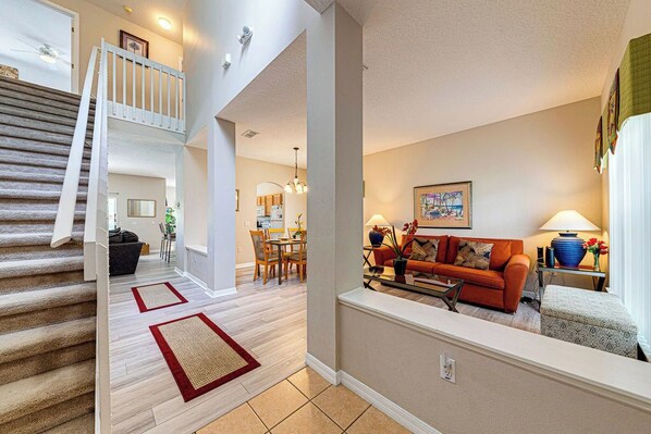 TV, DVD player, table football