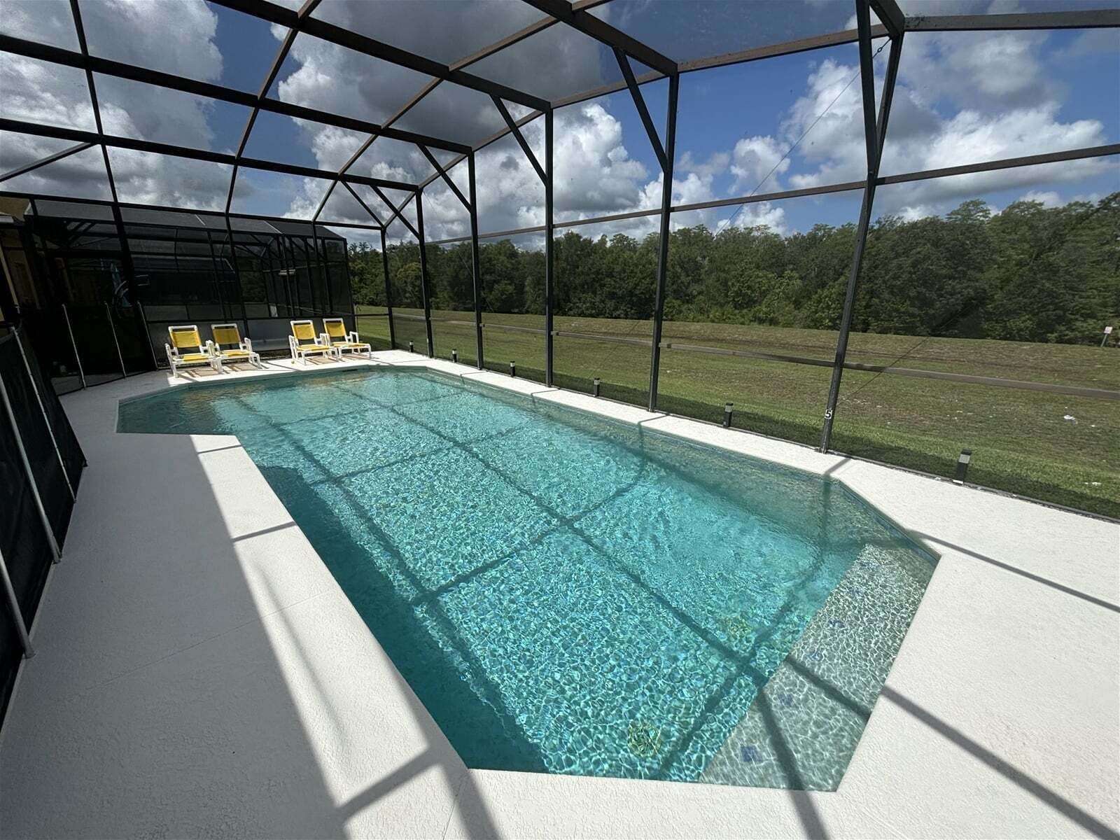 A heated pool