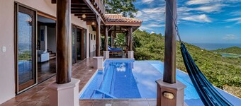 Beautiful jungle home by Islita Beach with ocean view & private infinity pool