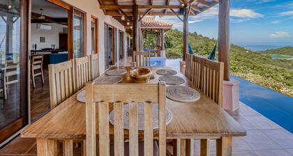 Beautiful jungle home by Islita Beach with ocean view & private infinity pool