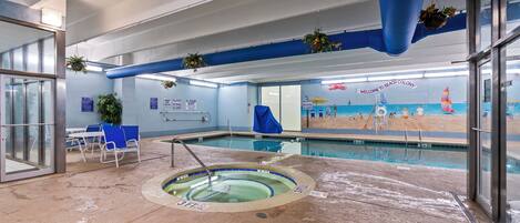 Indoor pool, outdoor pool