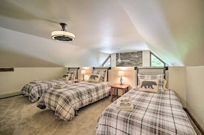 4 bedrooms, iron/ironing board, travel cot, free WiFi