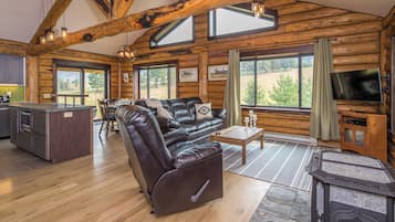 TV, fireplace, offices