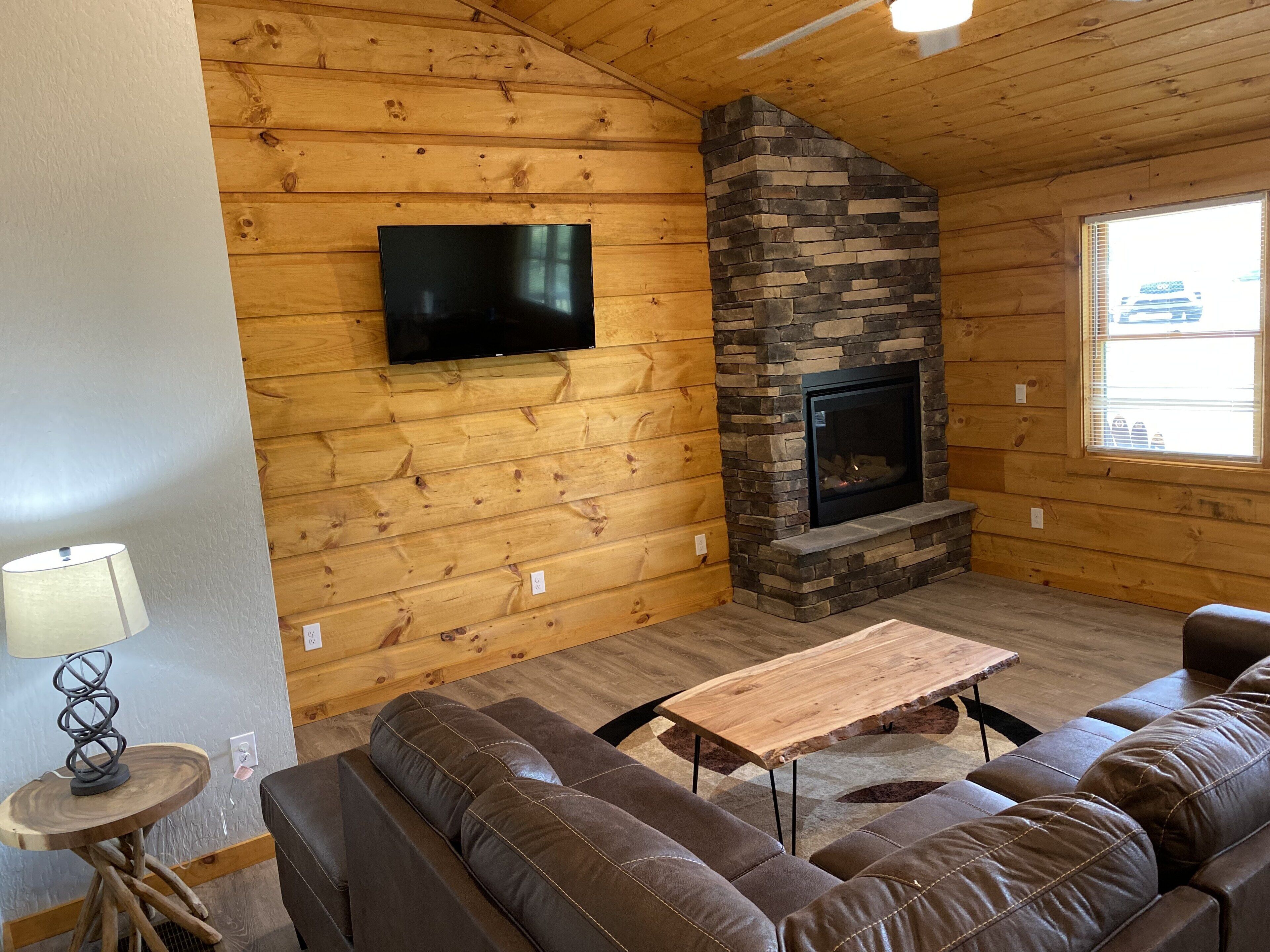 Smart TV, lareira, videogames, livros