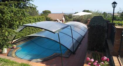 House with private pool.