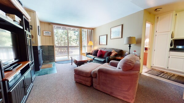 TV, fireplace, DVD player